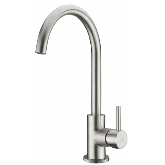 vòi chậu rửa chén inox lạnh dx01